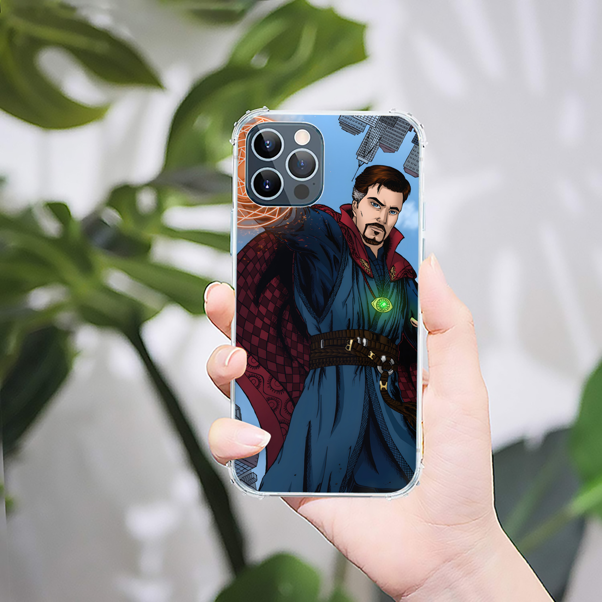 （画像用） アベンジャーズ The Avengers 【iPhone 12シリーズ対応】透明スマホケース（クリアソフトケース）